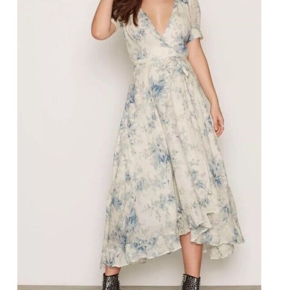 Denim & Supply Ralph Lauren Blue Floral Maxi Dress